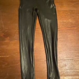 SPANX faux leather Black Leggings